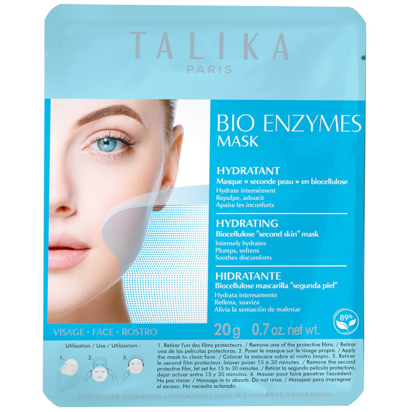 Talika Talika Bio Enzymes Hydrating Mask Ενυδατική Μάσκα Προσώπου 20gr