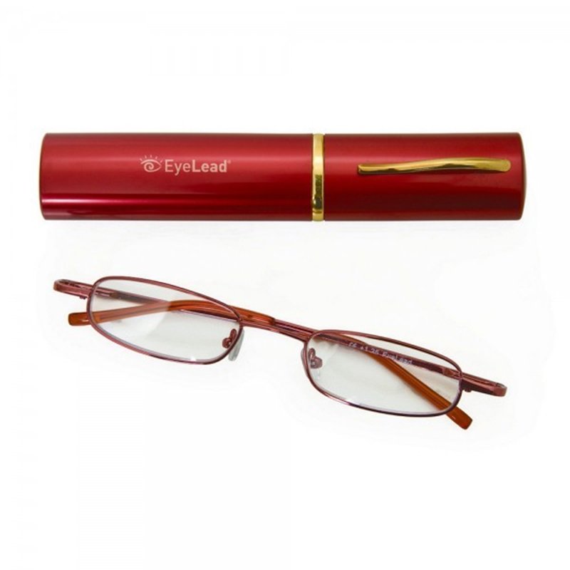 Eyelead Pocket Γυαλιά Διαβάσματος Τσέπης Κόκκινα, με Μεταλλικό Σκελετό – 3,75