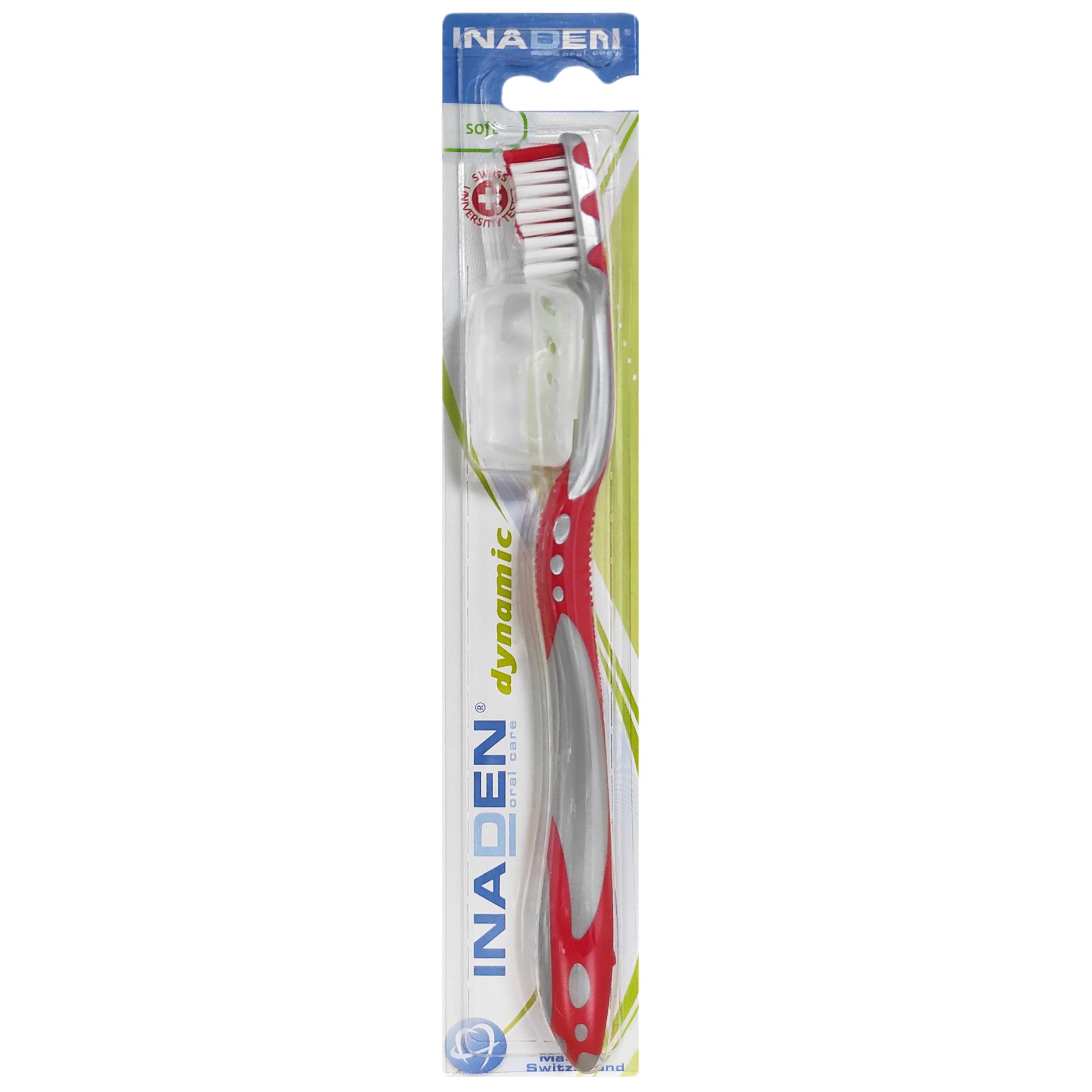 Inaden Dynamic Soft Toothbrush Μαλακή Οδοντόβουρτσα για Βαθύ Καθαρισμό 1 Τεμάχιο – Κόκκινο