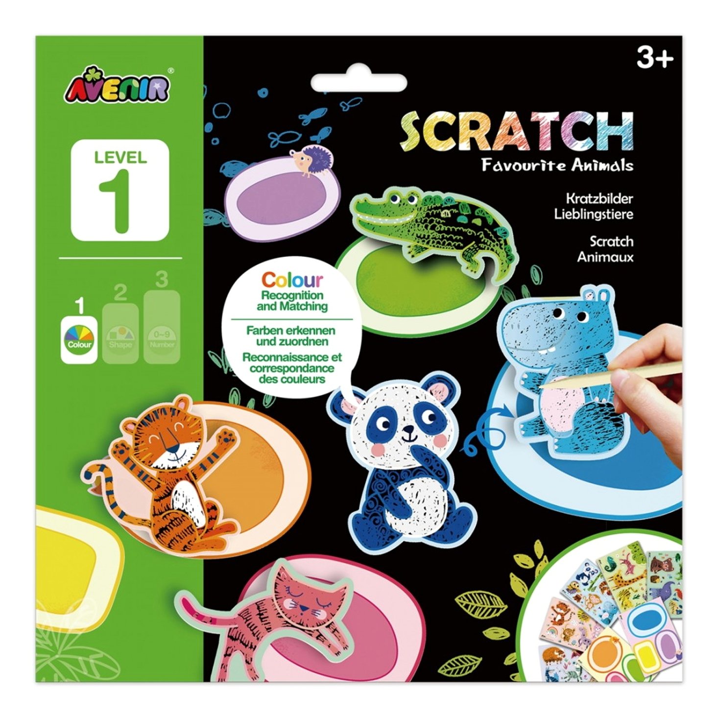 Avenir Scratch Favourite Animals Level 1 Κωδ 60762 Παιδικό Εκπαιδευτικό Παιχνίδι 3+ Years 1 Τεμάχιο 51953