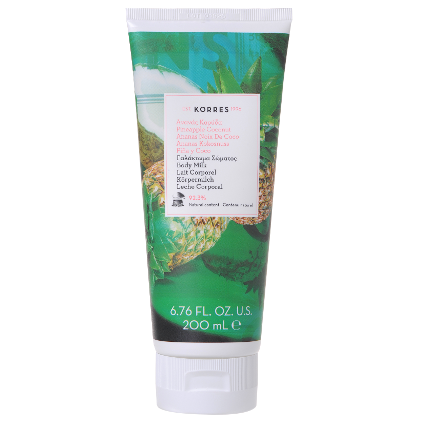 Korres Pineapple Coconut Body Milk Γαλάκτωμα Σώματος Ανανάς Καρύδα 200ml