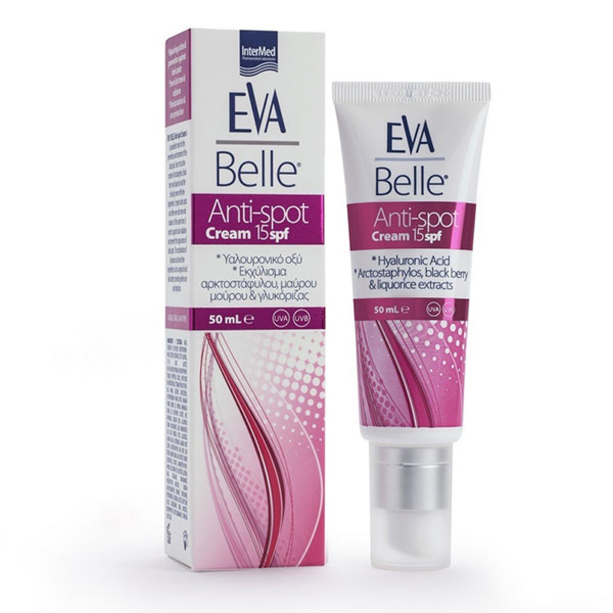 Eva Belle Anti-Spot Cream Spf15 Κρέμα Κατά των Πανάδων με Αντηλιακό Δείκτη Προστασίας 50ml