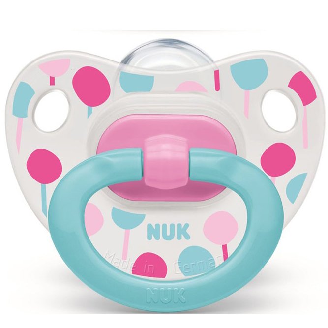 NUK Happy Days Silicone Ορθοδοντική Πιπίλα Σιλικόνης με Κρίκο 18-36m 1 Τεμάχιο