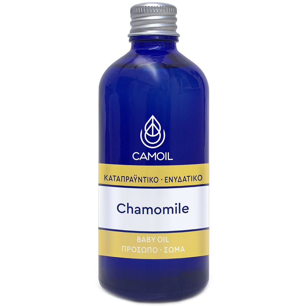 Camoil Chamomile Baby Oil Ενυδατικό Έλαιο με Καταπραϋντική Δράση για Πρόσωπο & Σώμα, Ξηρές & Λεπτές Επιδερμίδες 100ml