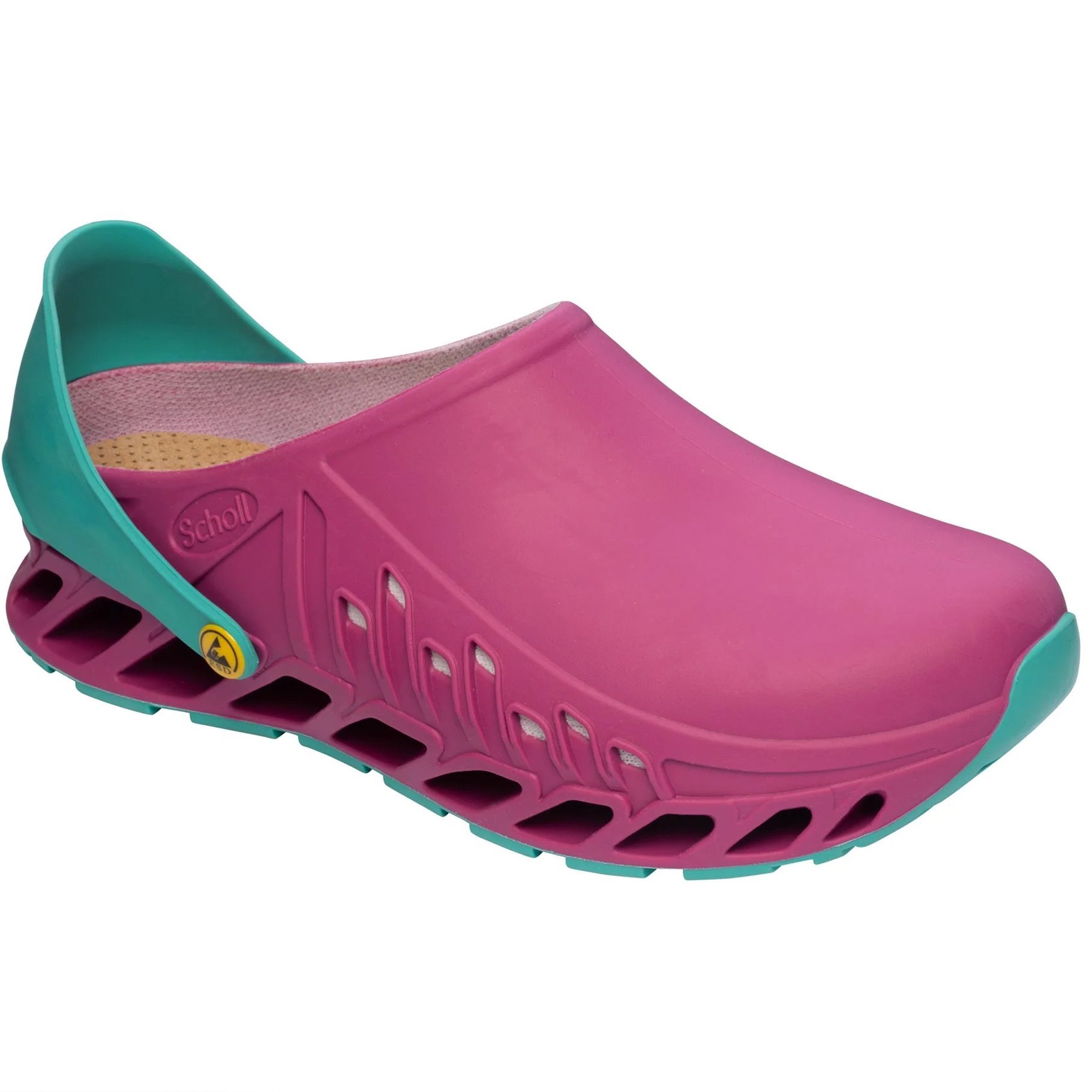 Scholl Shoes Evoflex F293782296 Fuchsia / Emerald Γυναικεία Καλοκαιρινά Ανατομικά Παπούτσια, Χαρίζουν Σωστή Στάση & Φυσικό Χωρίς Πόνο Βάδισμα 1 Ζευγάρι – 40