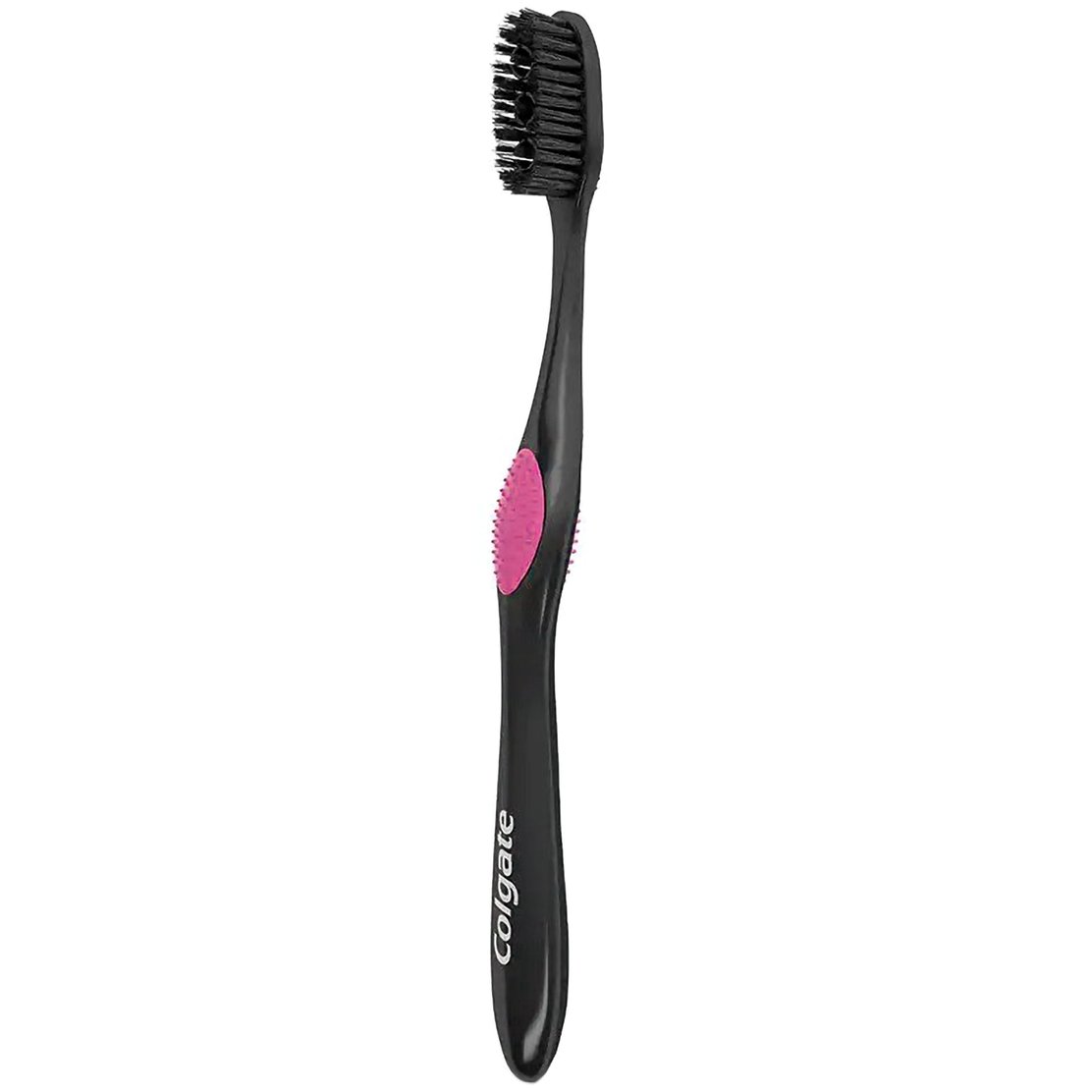 Colgate 360 Charcoal Toothbrush Medium Μέτρια Οδοντόβουρτσα με Ίνες Εμπλουτισμένες με Άνθρακα, για Βαθύ Καθαρισμό 1 Τεμάχιο – Ροζ
