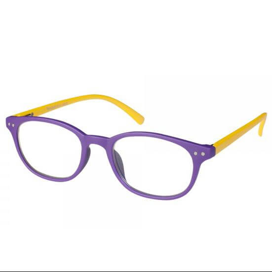 Eyelead Γυαλιά Διαβάσματος Unisex Μωβ Κίτρινο Κοκκάλινο E155 – 1,00