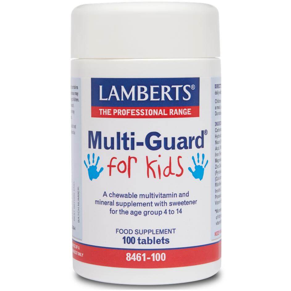 Lamberts Multi-Guard For Kids (formerly Playfair) Μασώμενη Πολυβιταμίνη για Πιαδιά Χωρίς Ζάχαρη – 30 tabs