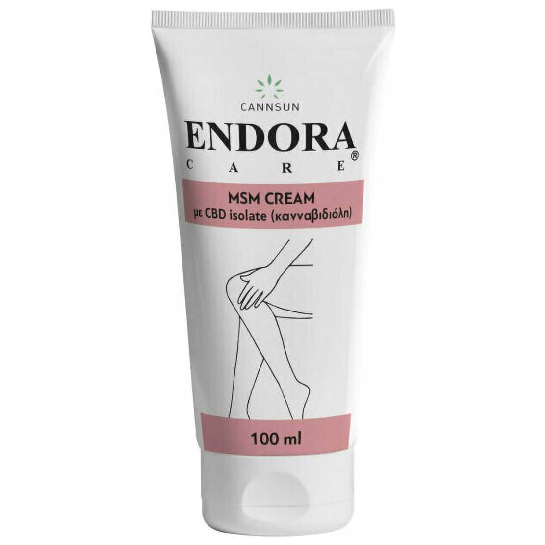 Cannsun Endora Care MSM Cream with CBD Isolate Κρέμα με Αντιοξειδωτική Δράση & Ανακούφιση για την Αποκατάσταση Λειτουργίας των Αρθρώσεων του Γονάτου 100ml