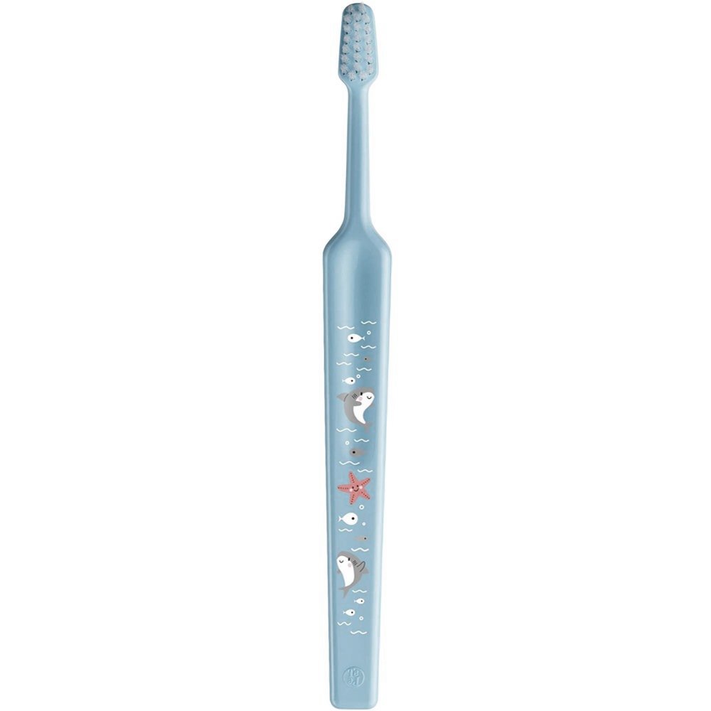 TePe Mini Extra Soft 0-6 Years Toothbrush 1 Τεμάχιο - Γαλάζιο,Παιδική Οδοντόβουρτσα για τα Πρώτα Δοντάκια από 0 Έως 6 Ετών