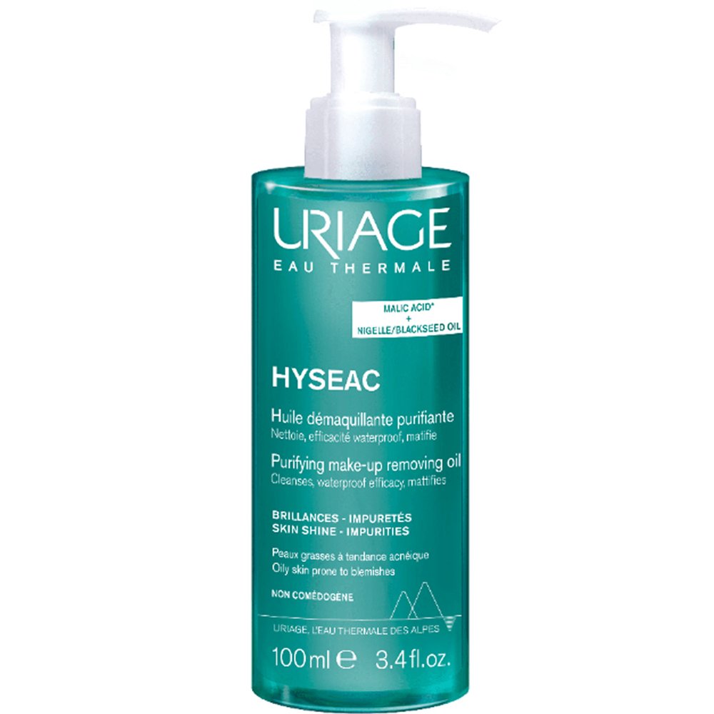Uriage Hyseac Purifying Oil Travel Size Λάδι Καθαρισμού Προσώπου - Ματιών, Κατάλληλο για Λιπαρό Δέρμα με Ατέλειες 100ml