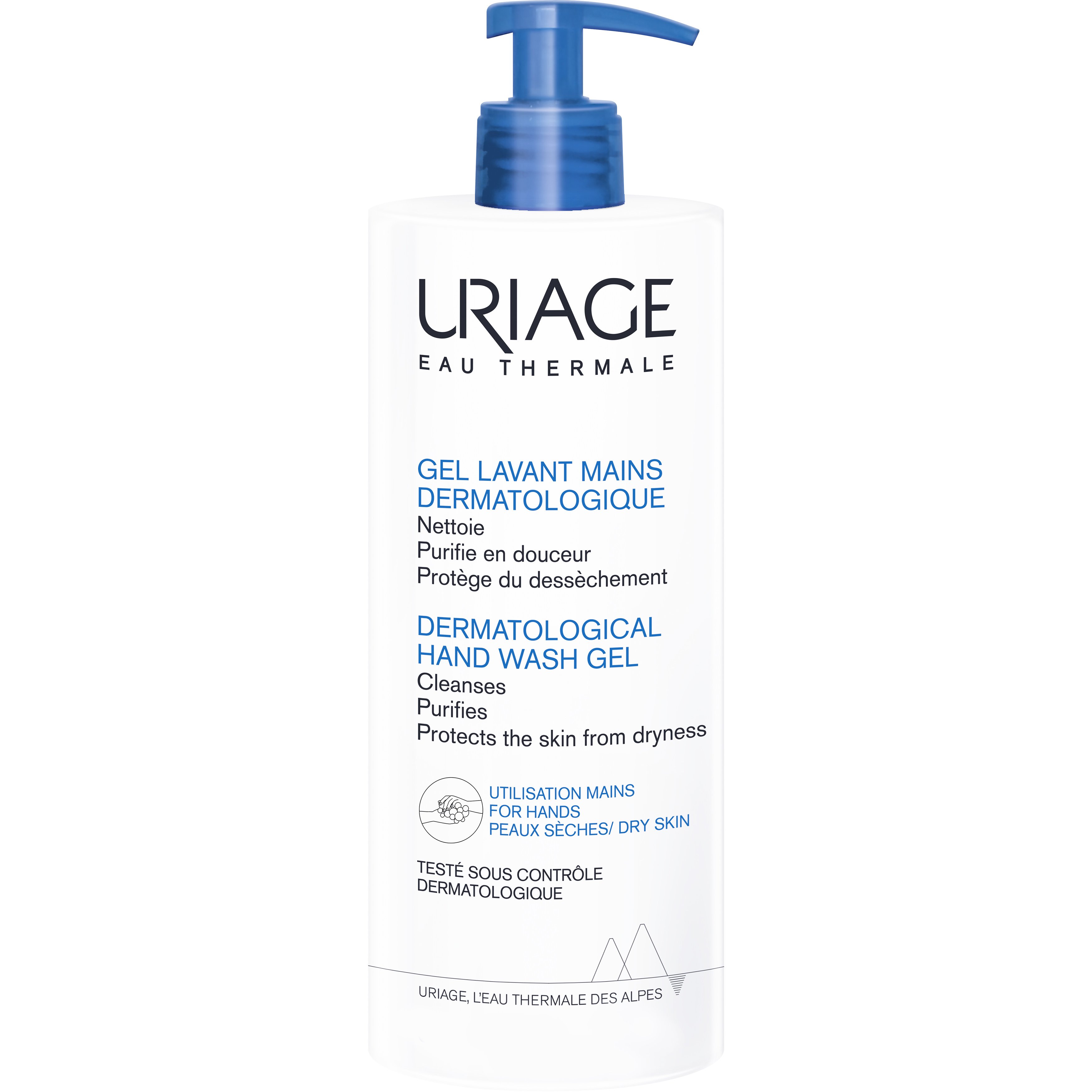 Uriage Eau Thermal Dermatological Hand Wash Gel Δερματολογικό Gel Καθαρισμού Χεριών Χωρίς Σαπούνι 250ml