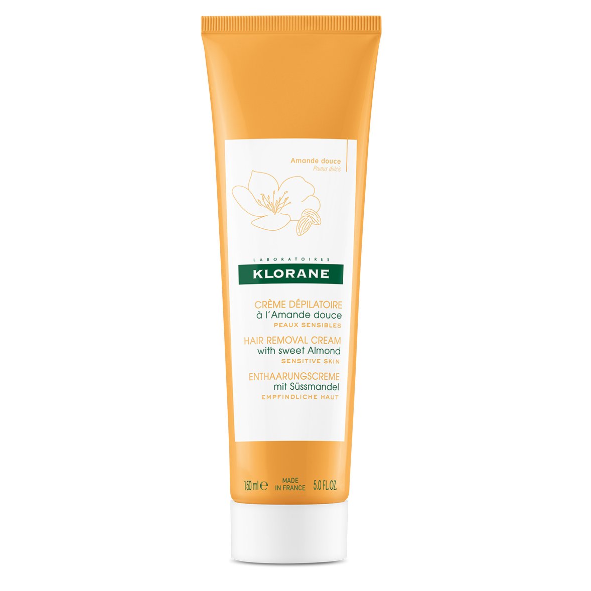 Klorane Hair Removal Cream Απαλή Αποτριχωτική Κρέμα με Γλυκό Αμύγδαλο 150ml