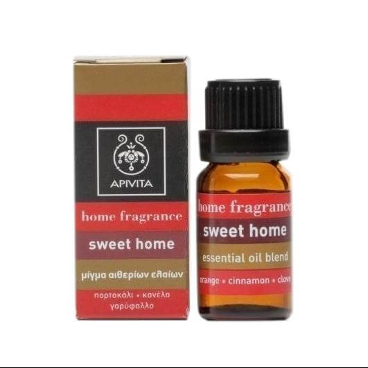Apivita Essential oil Sweet Home με κανέλλα και γαρύφαλλο & πορτοκάλι 10ml