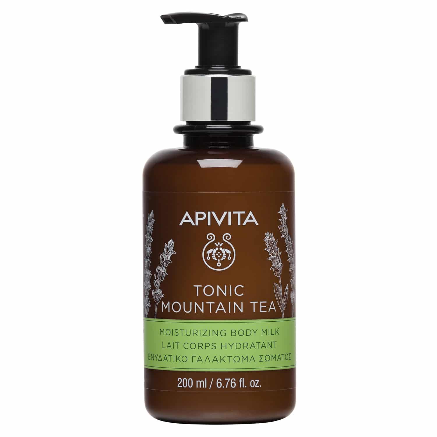 Apivita Tonic Mountain Tea Moisturizing Body Milk Γαλάκτωμα Σώματος 200ml