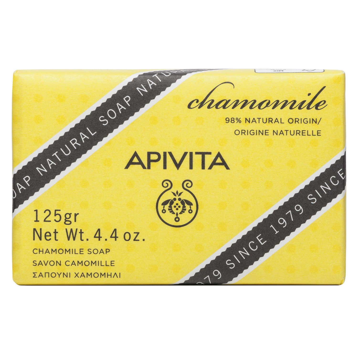 Apivita Natural Soap Σαπούνι Με Χαμομήλι 125g