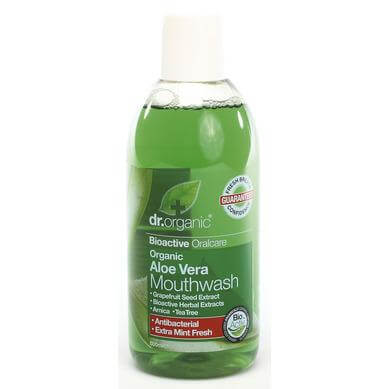 Dr Organic Organic Aloe Vera Mouthwash Στοματικό Διάλυμα με Βιολογική Αλόη Βέρα 500ml