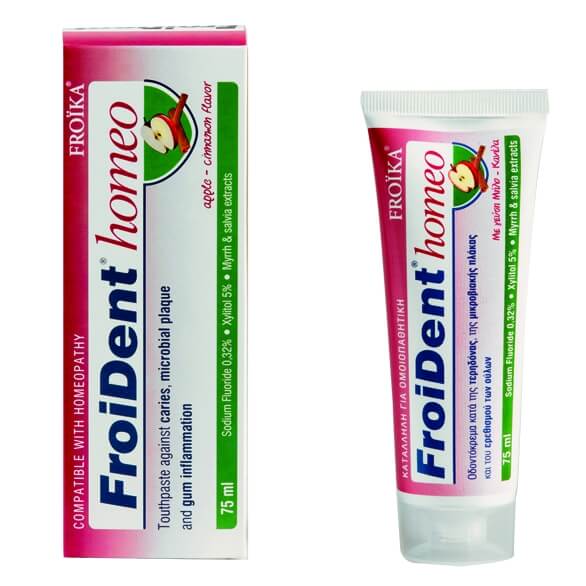 Froika Froident Homeo Toothpaste Ομοιοπαθητική Οδοντόκρεμα με Γεύση Μήλο-Κανέλα 75ml