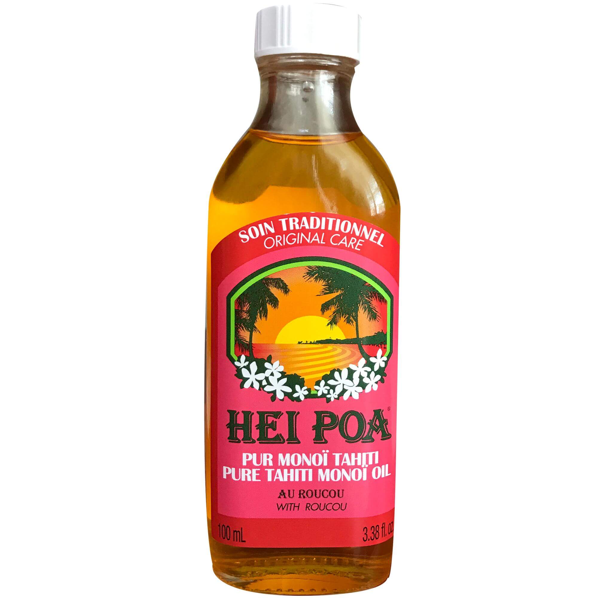 Hei Poa Pure Tahiti Monoi Oil Roucou Προσδίδει Μια Διακριτική, Χάλκινη Απόχρωση 100ml