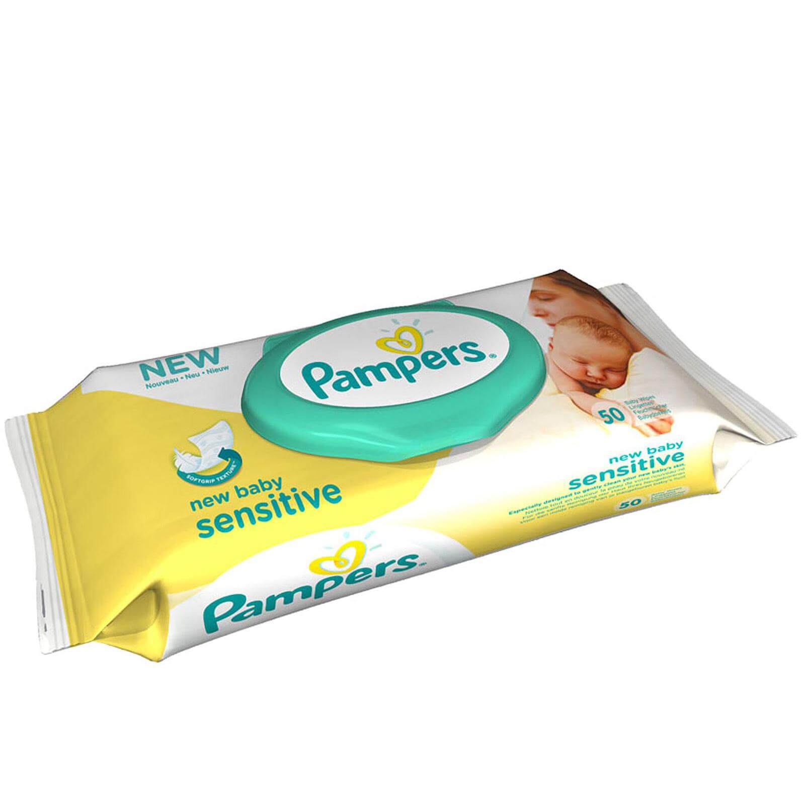 Pampers Baby Wipes New Baby Sensitive Μωρομάντηλα 50τεμάχια