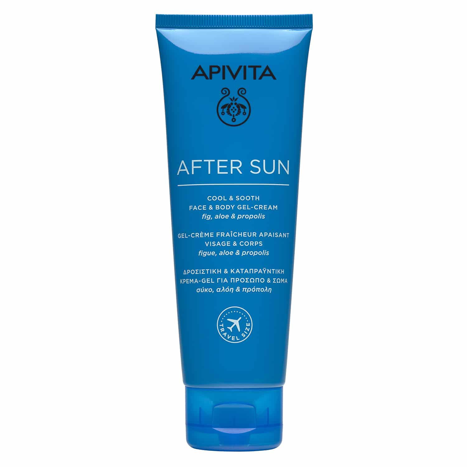 Apivita Apivita After Sun Cool & Sooth Face & Body Gel-Cream With Fig, Aloe & Propolis Travel Size 100ml