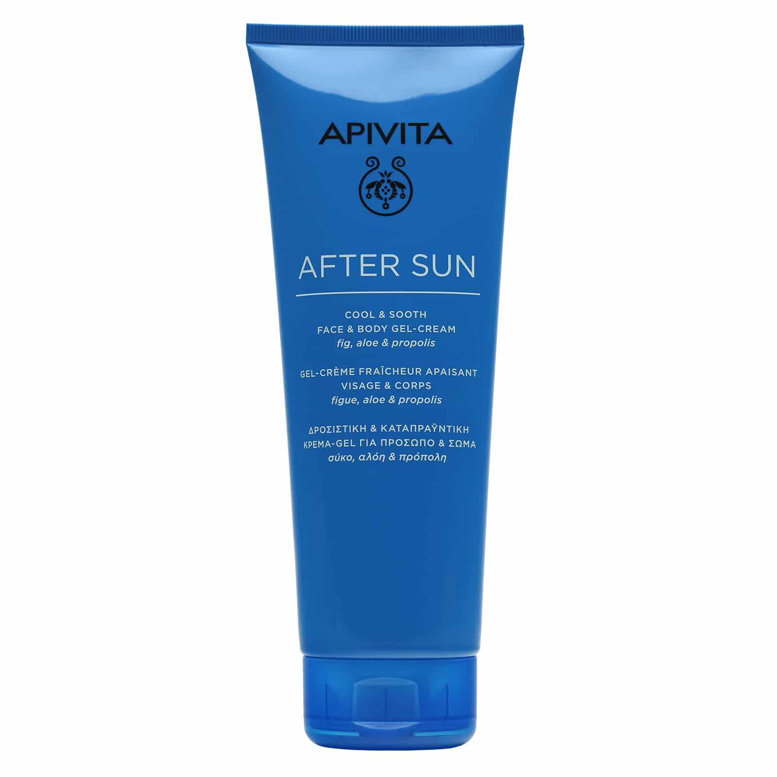 Apivita After Sun Cool & Sooth Face & Body Gel-Cream With Fig, Aloe & Propolis 200ml