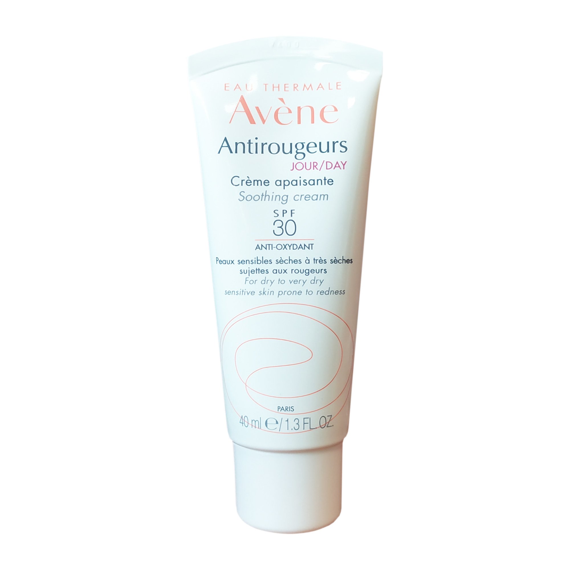 Avene Antirougeurs Jour Creme Spf30, 40ml,Καταπραϋντική Προστατευτική Ενυδατική Αντηλιακή Κρέμα Κατά των Κοκκινίλων για Πολύ Ξηρ