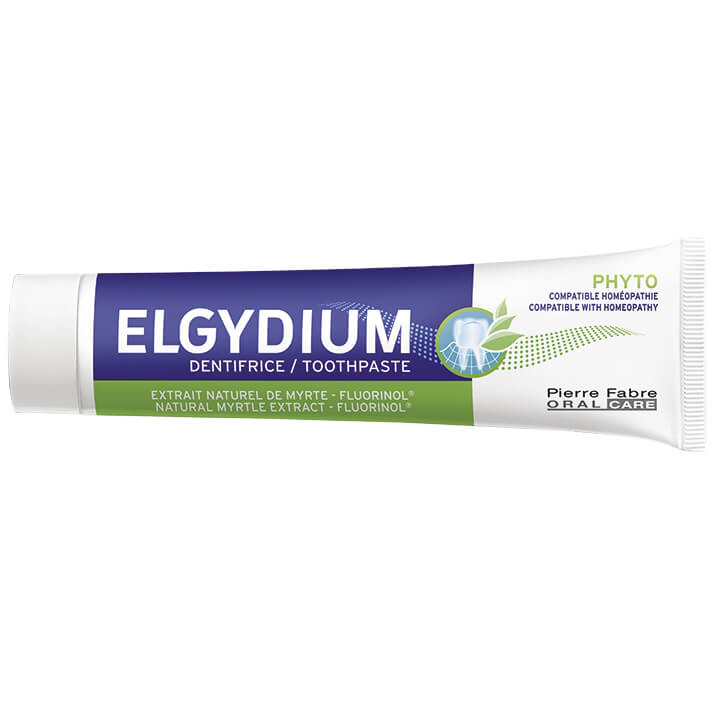 Elgydium Phyto Toothpaste Καθημερινή Οδοντόκρεμα Κατά της Πλάκας με Φυσικό Εκχύλισμα Μυρτιάς, Συμβατή με Ομοιοπαθητική 75ml