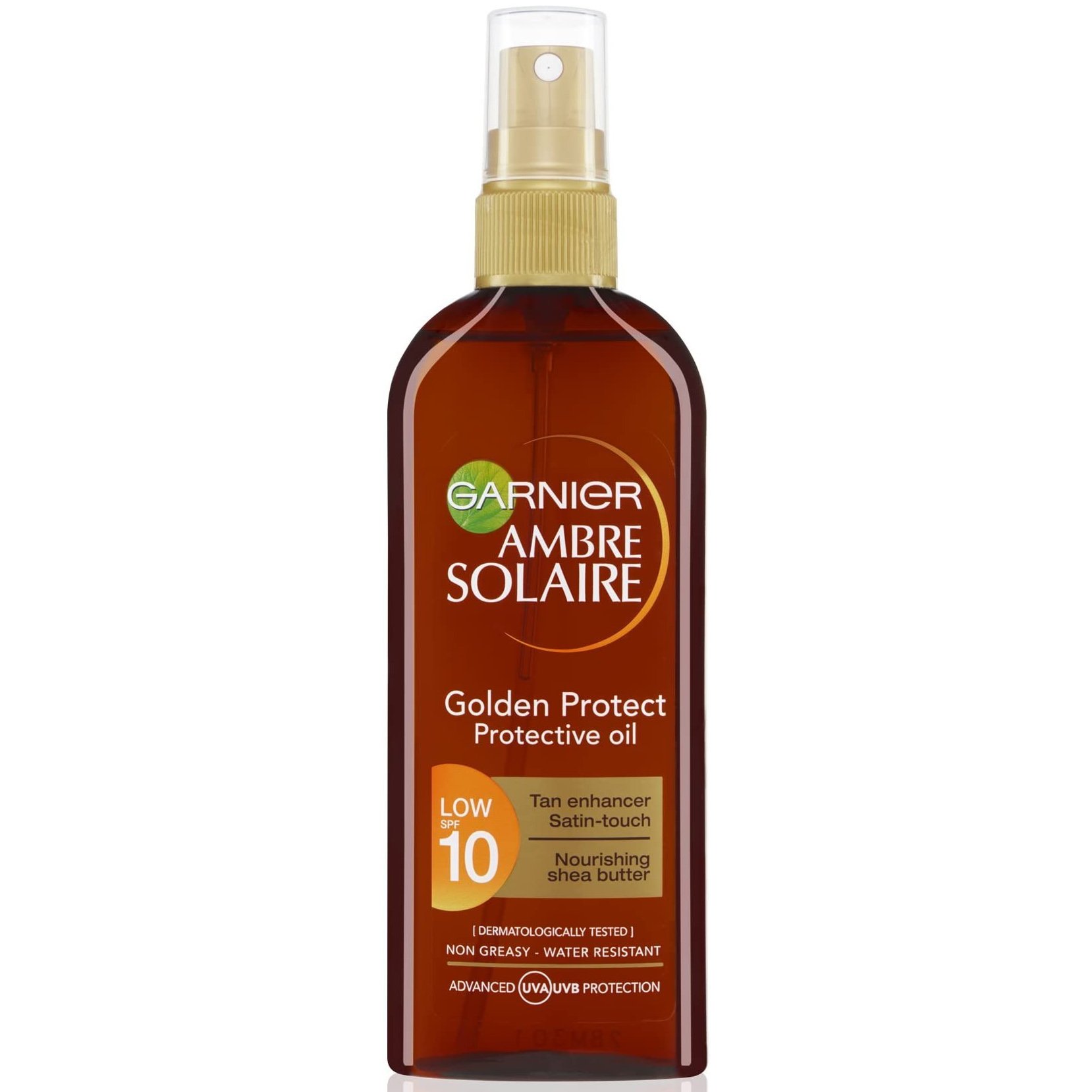 Garnier Ambre Solaire Golden Protect Sun Oil Spf10 Λάδι Χαμηλής Αντηλιακής Προστασίας 150ml