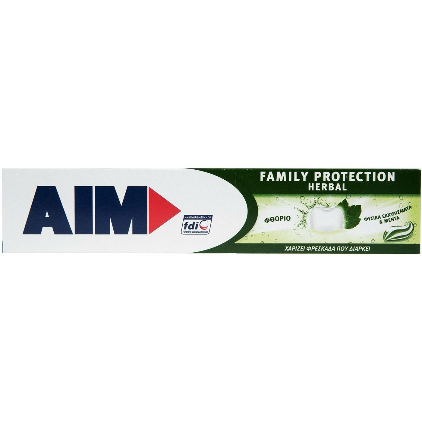 Aim Family Protection Herbal Οδοντόκρεμα με Φυσικά Εκχυλίσματα για Καταπολέμηση της Κακοσμίας & για Φρεσκάδα που Διαρκεί 75ml