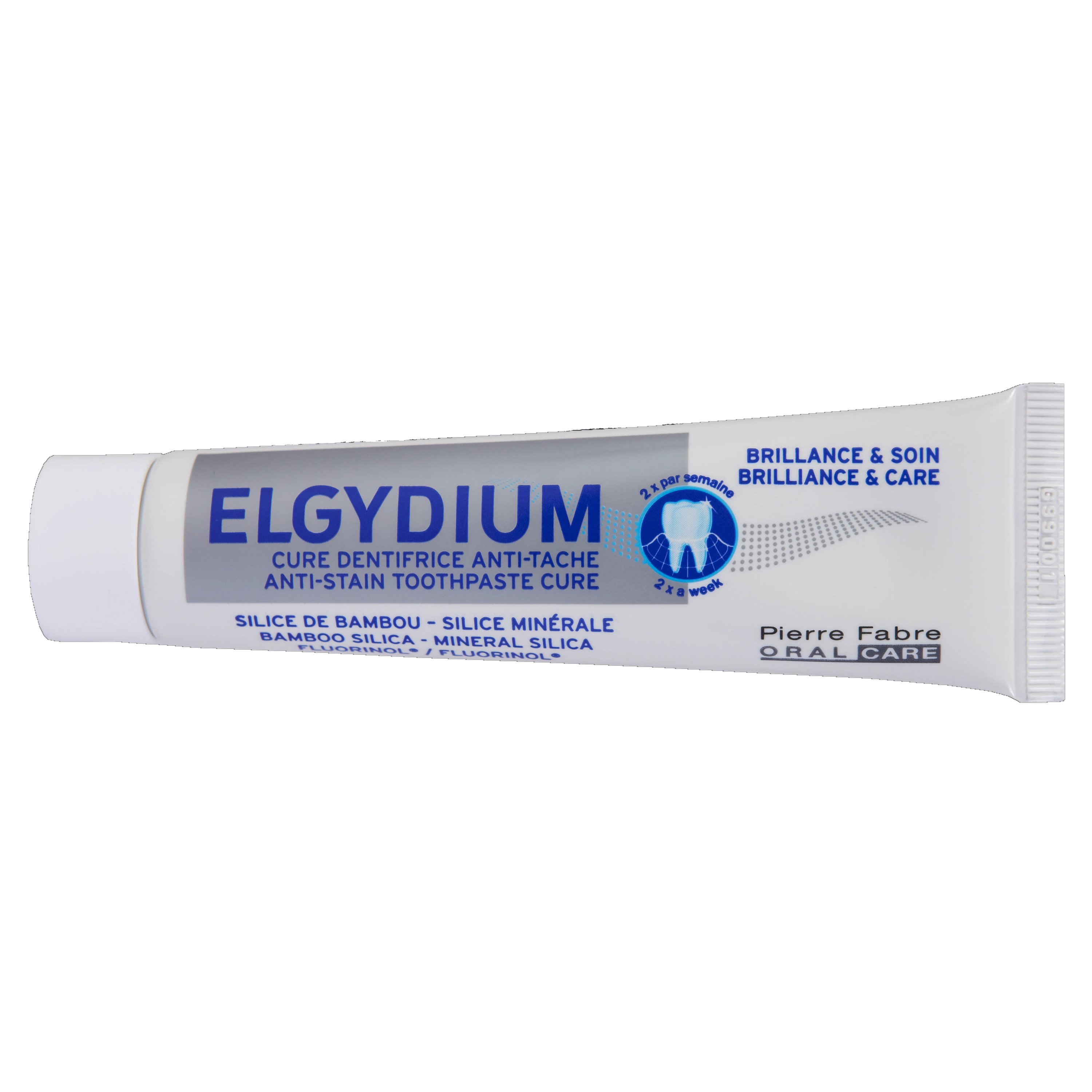 Pierre Fabre Oral Care Elgydium Brilliance & Care Toothpaste Λευκαντική Οδοντόπαστα Κατά των Λεκέδων στα Δόντια 30ml