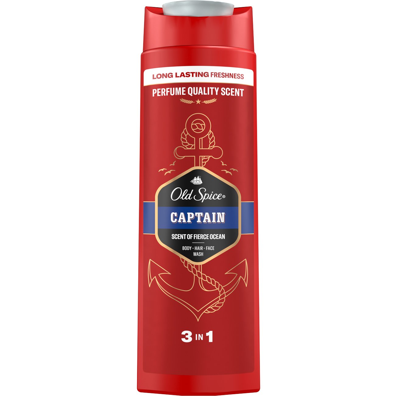 Old Spice Captain Shower & Shampoo Ανδρικό Αφρόλουτρο, Σαμπουάν σε Μορφή Gel 400ml