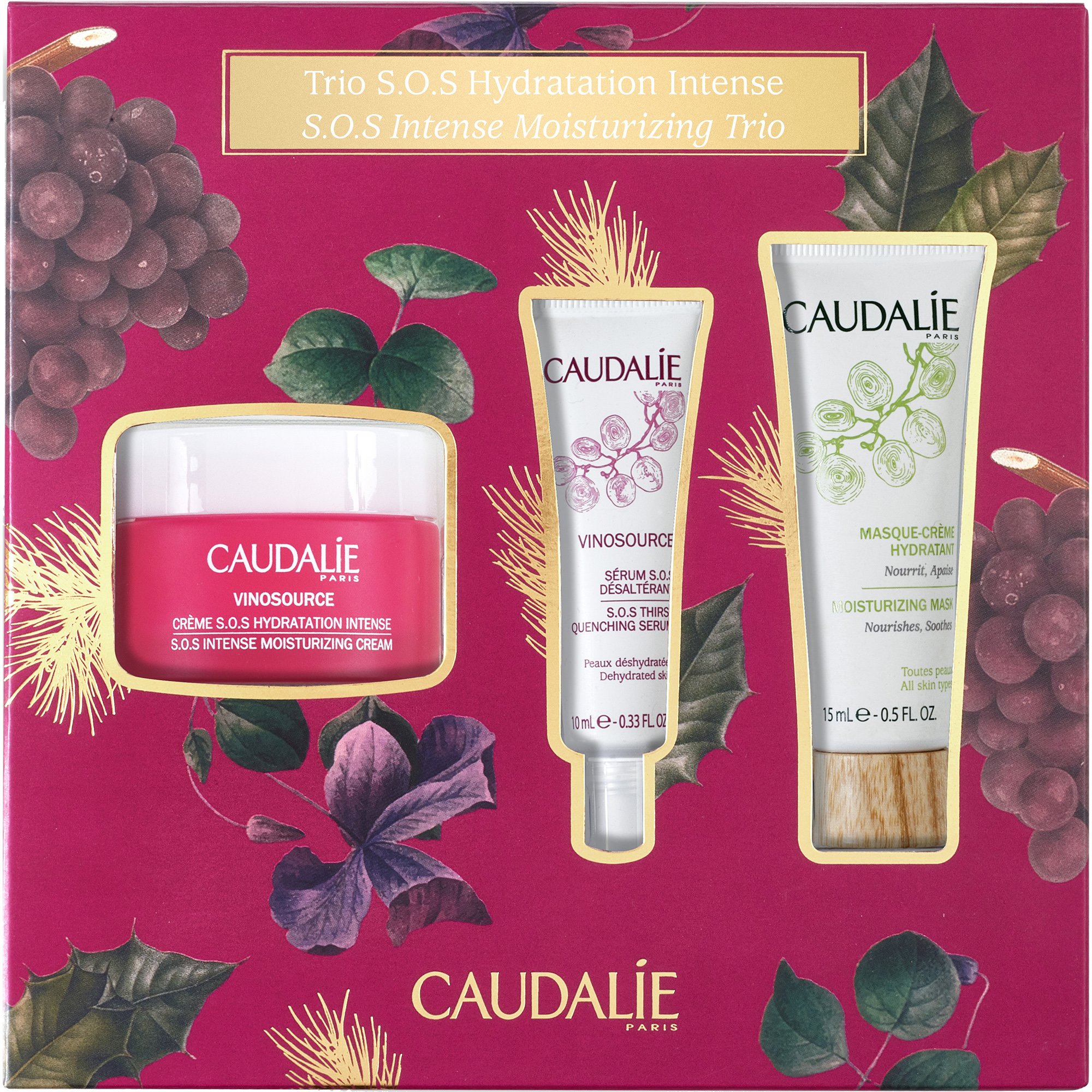 Caudalie Πακέτο Προσφοράς Vinosource S.O.S Intense Moisturizing Trio
