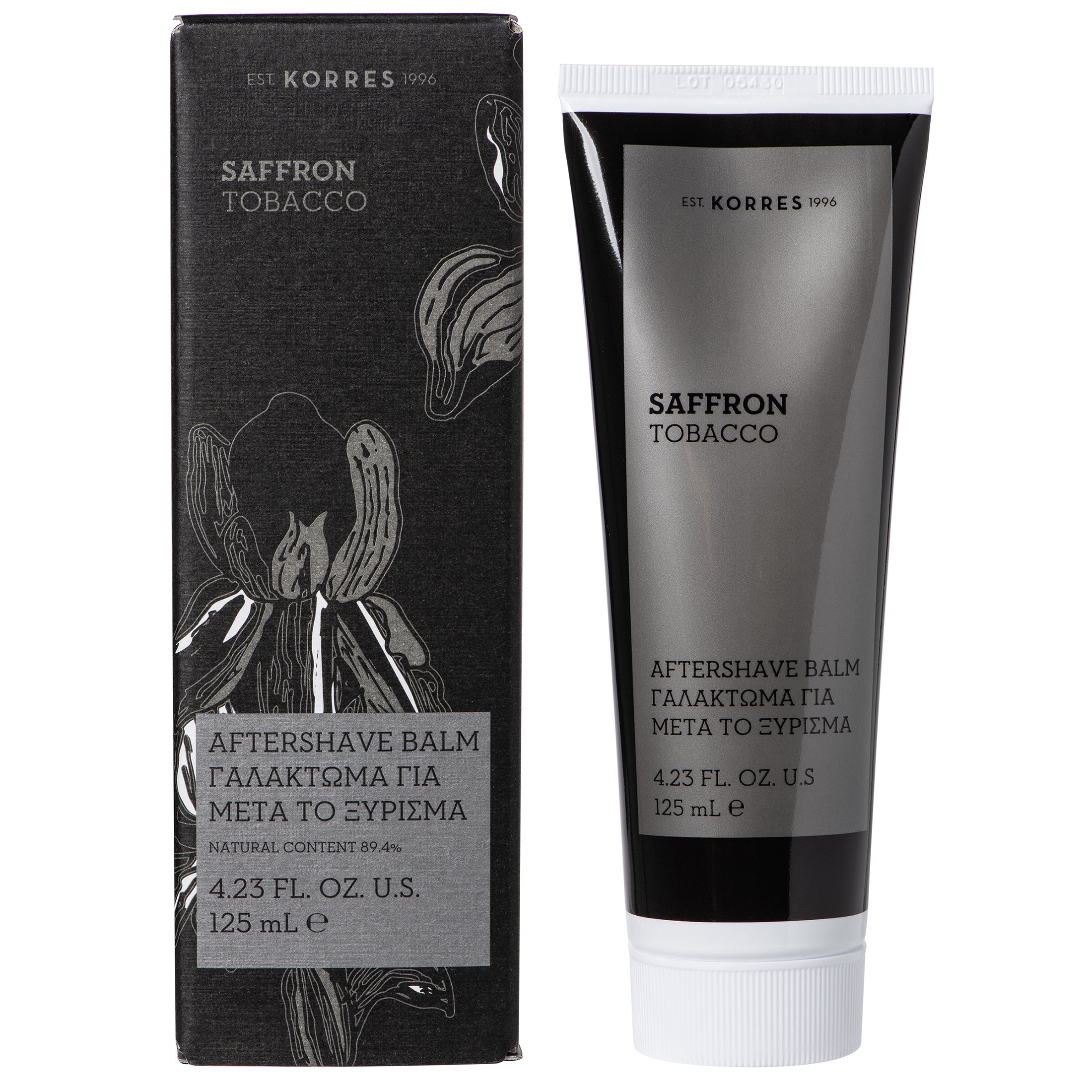 Korres Saffron Tobacco Aftershave Balm Γαλάκτωμα για Μετά το Ξύρισμα 125ml