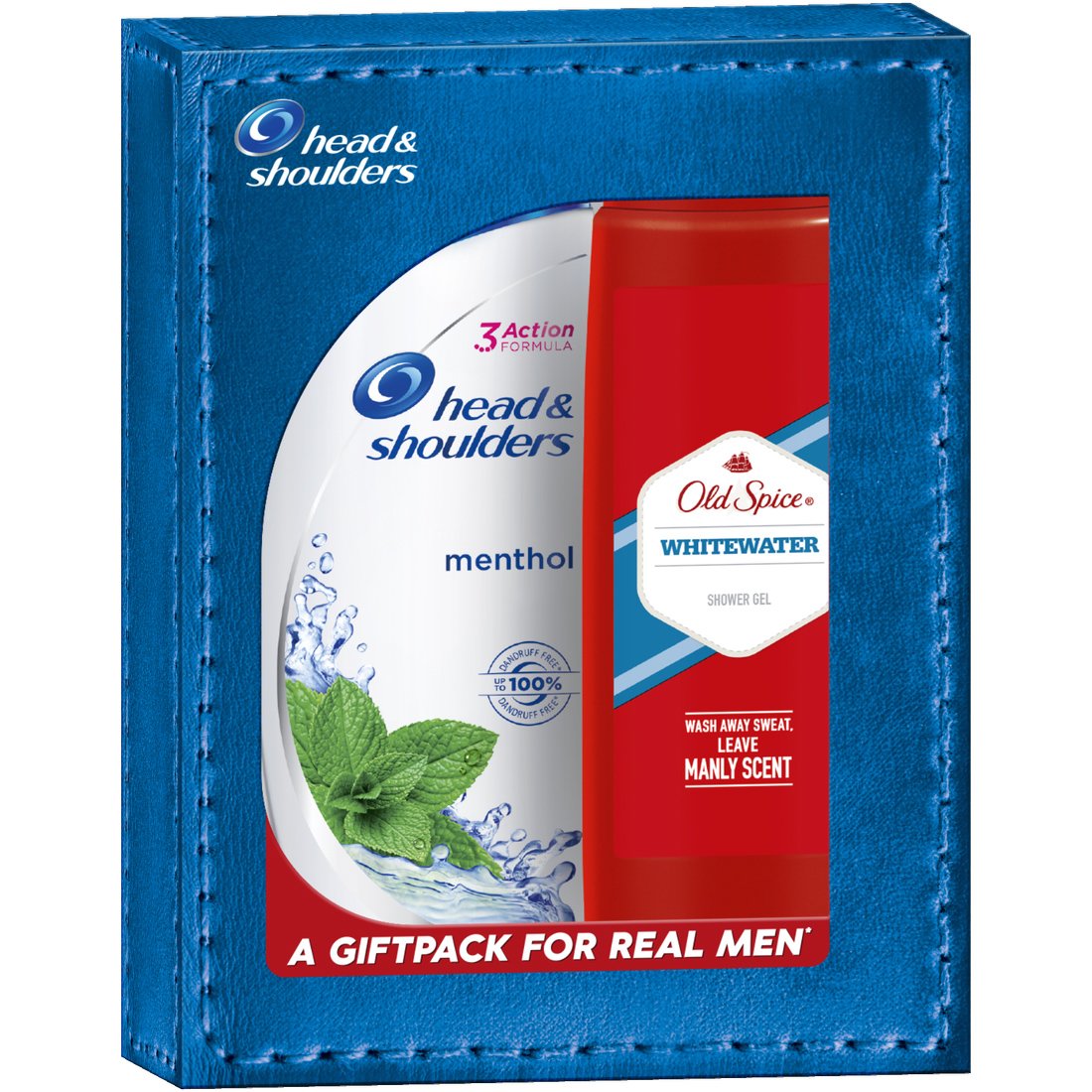 Head & Shoulders Gift Pack Anti-Dandruff Cool Menthol Shampoo Σαμπουάν 360ml & Old Spice Whitewater Shower Gel Αφρόλουτρο 250ml