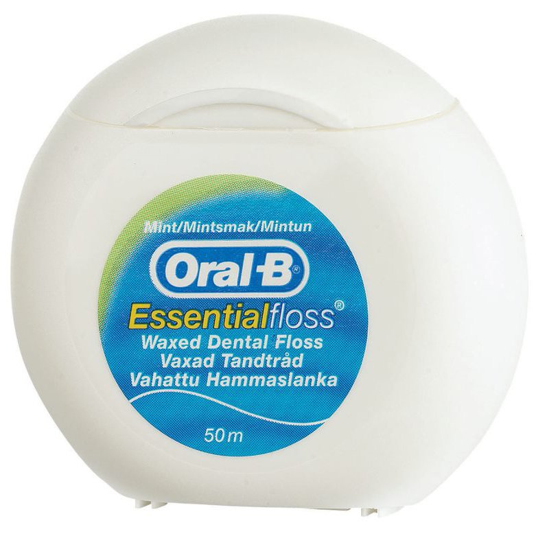 Oral-B Essential Floss Κηρωμένο Οδοντικό Νήμα με Γεύση Μέντας 50m