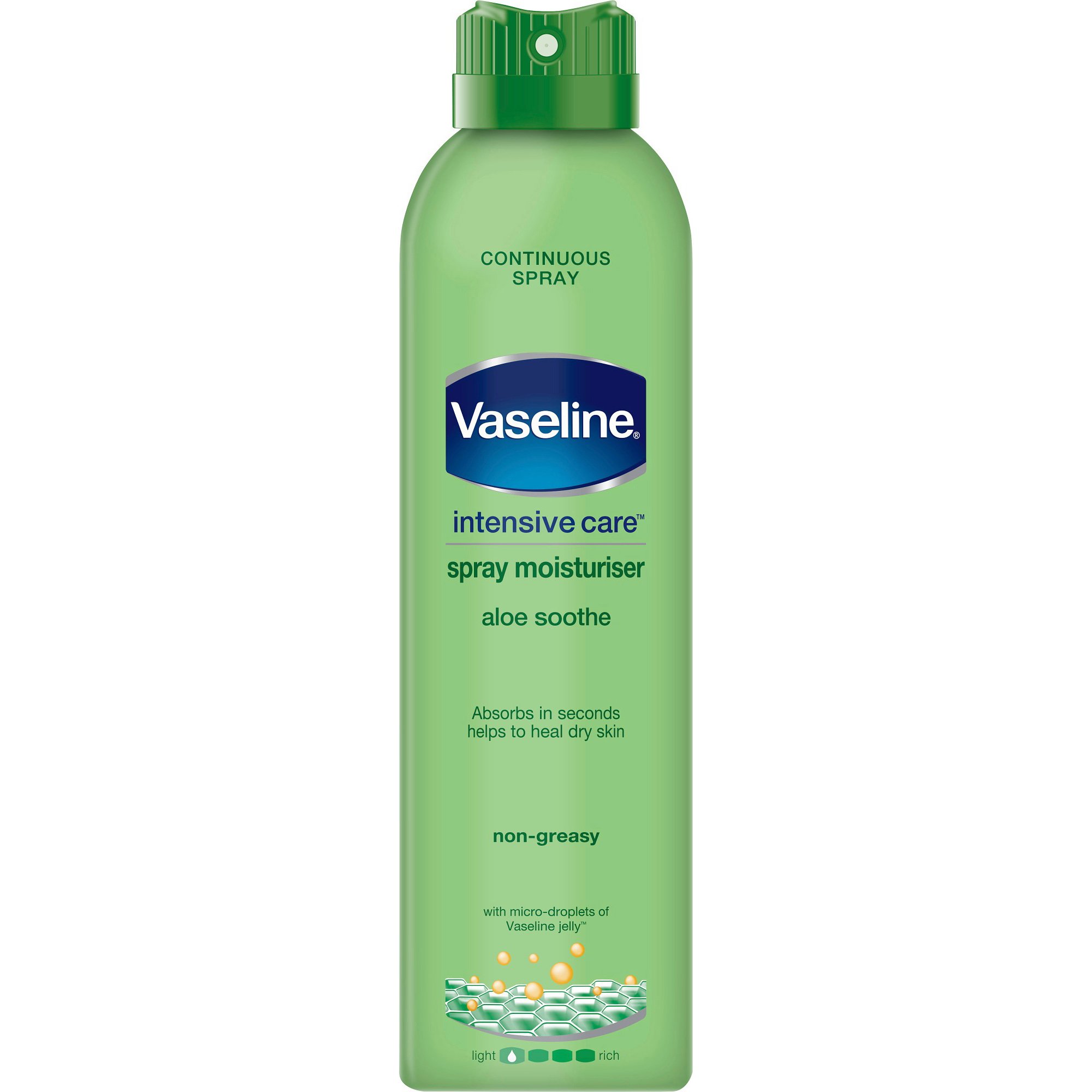 Vaseline Intensive Care Aloe Soothe Spray Moisturizer Θρεπτικό Ενυδατικό Spray Σώματος με Αλόη 190ml