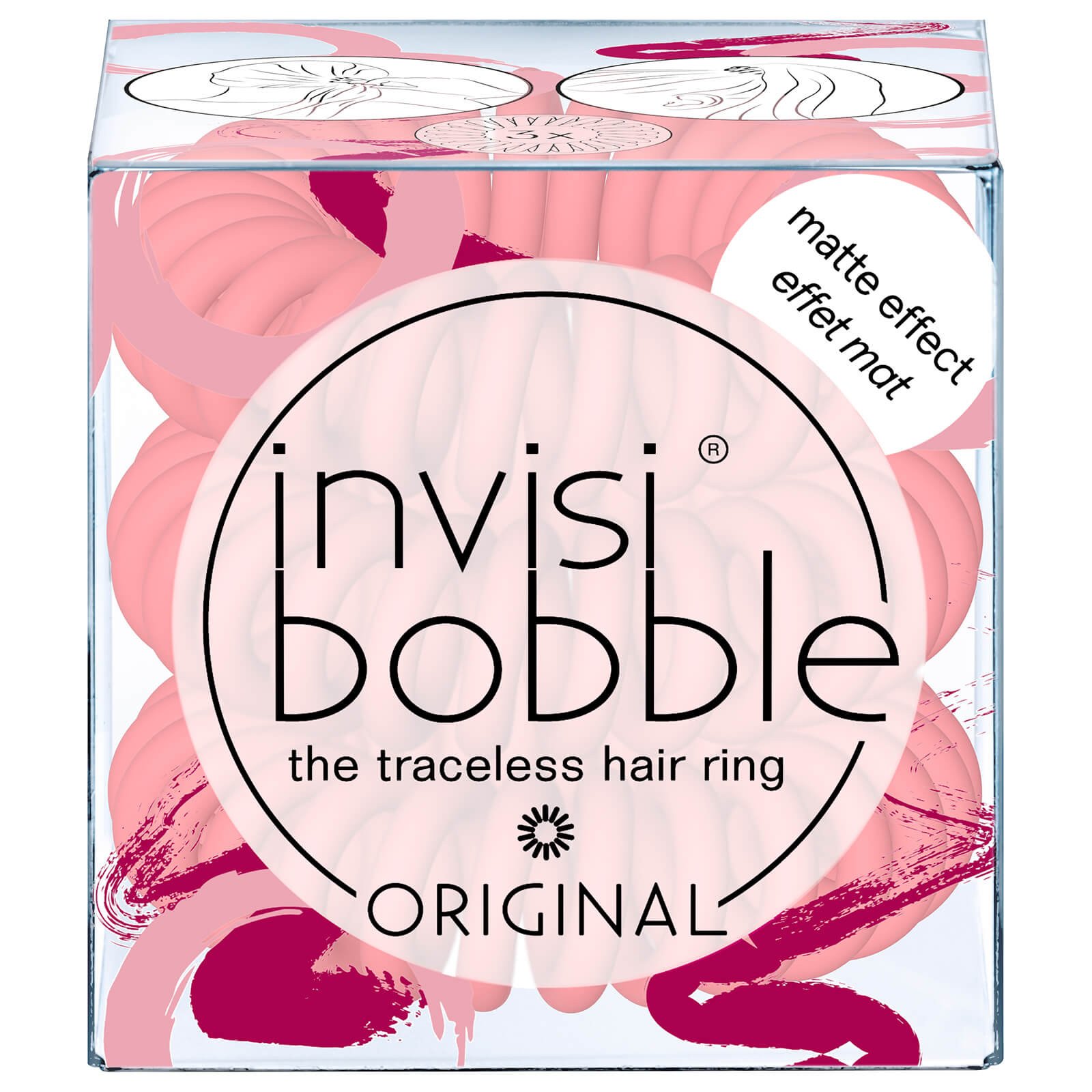 Invisibobble Original Matte Effect Me Myselfie and I Pink 3 Τεμάχια