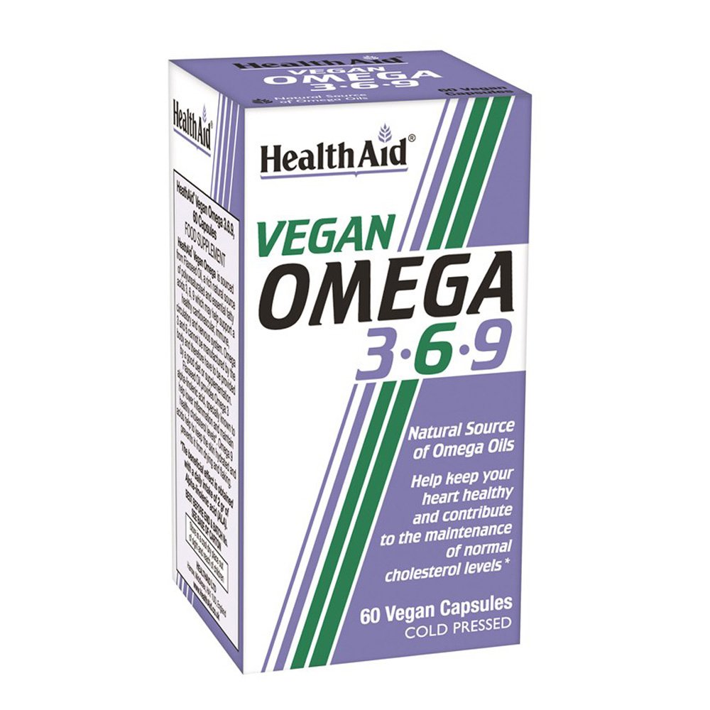 Health Aid Vegan Omega 3 6 9Λιπαρά Οξέα Ωμέγα 3 6 9 από Έλαιο Λιναρόσπορου 60caps