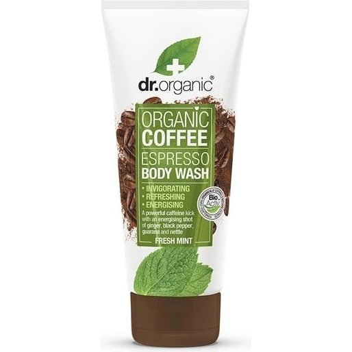Dr. Organic Coffee Espresso Body Wash with Fresh Mint Αφρόλουτρο 200ml