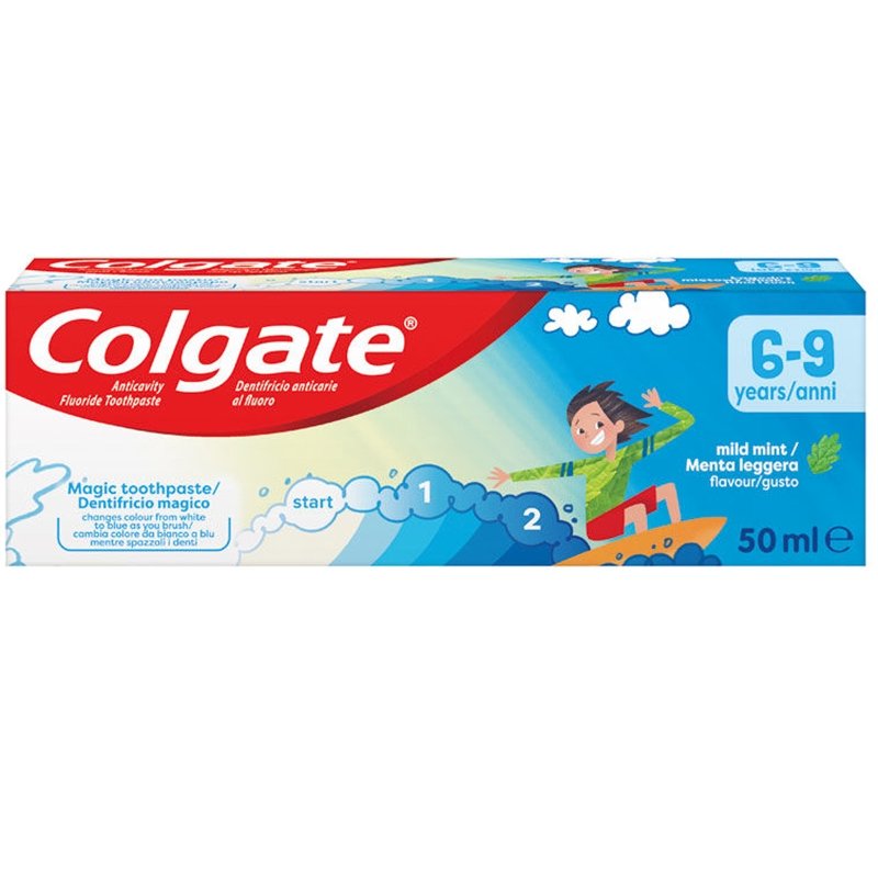 Colgate Kids Παιδική Οδοντόκρεμα με Γεύση Μέντας 6-9 Ετών 50ml