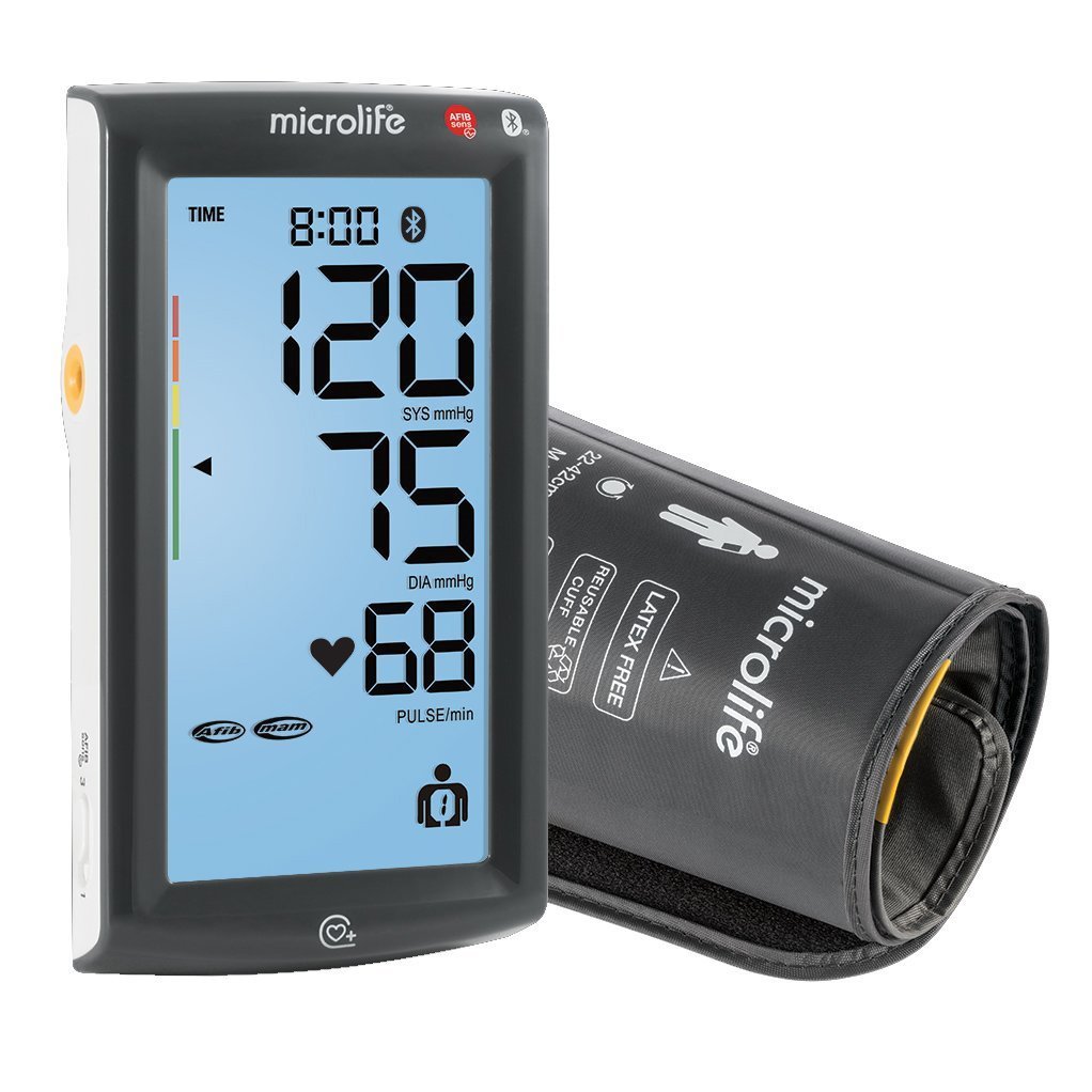 Microlife Microlife BP A7 AFIB Touch BT Grey Ψηφιακό Πιεσόμετρο Μπράτσου με Τεχνολογία Πρόωρης Ανίχνευσης Εγκεφαλικού 1 Τεμάχιο