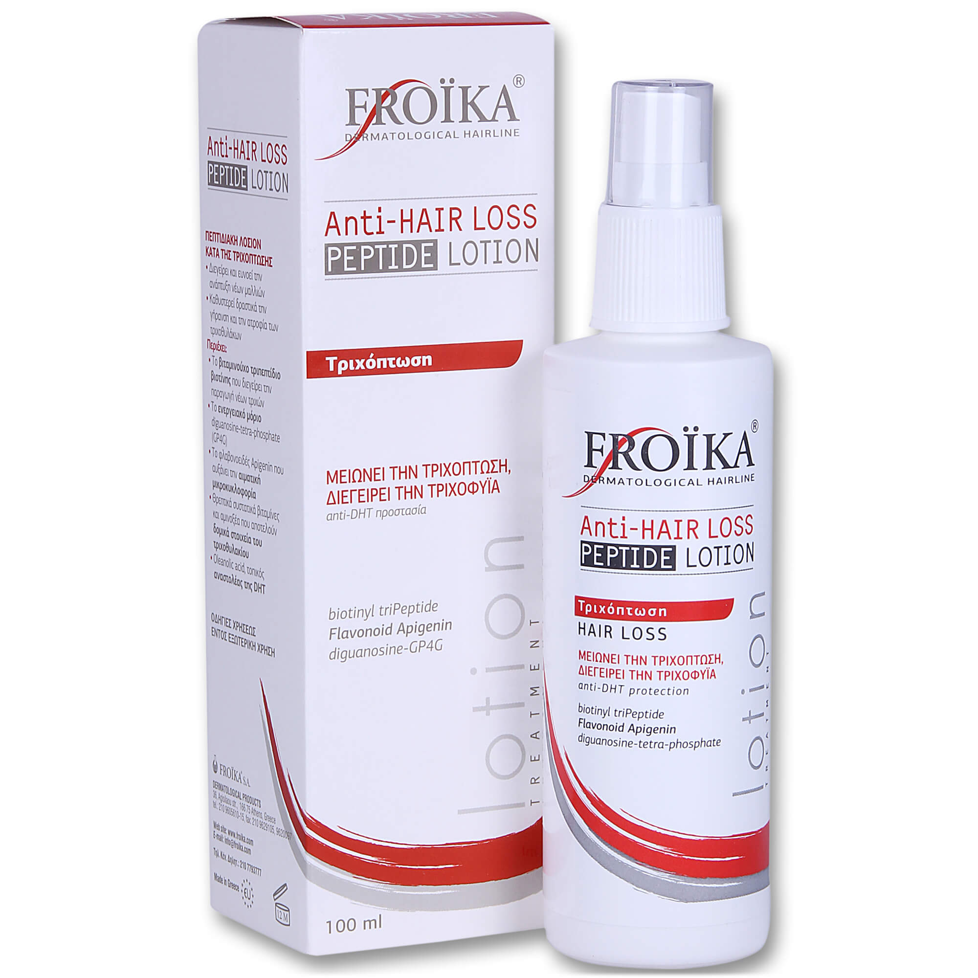 Froika Anti-Hair Loss Lotion Peptide Για Λεπτά Αδύναμα Μαλλιά Με Τάση Τριχόπτωσης 100ml
