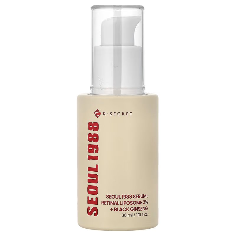 K-Secret Seoul 1988 Retinal Liposome 2% & Black Ginseng Serum Αντιρυτιδικός Ορός Προσώπου που Βελτιώνει Ορατά την Επιδερμίδα, με Ρετινάλη & Εκχύλισμα Μαύρου Τζίνσενγκ 30ml
