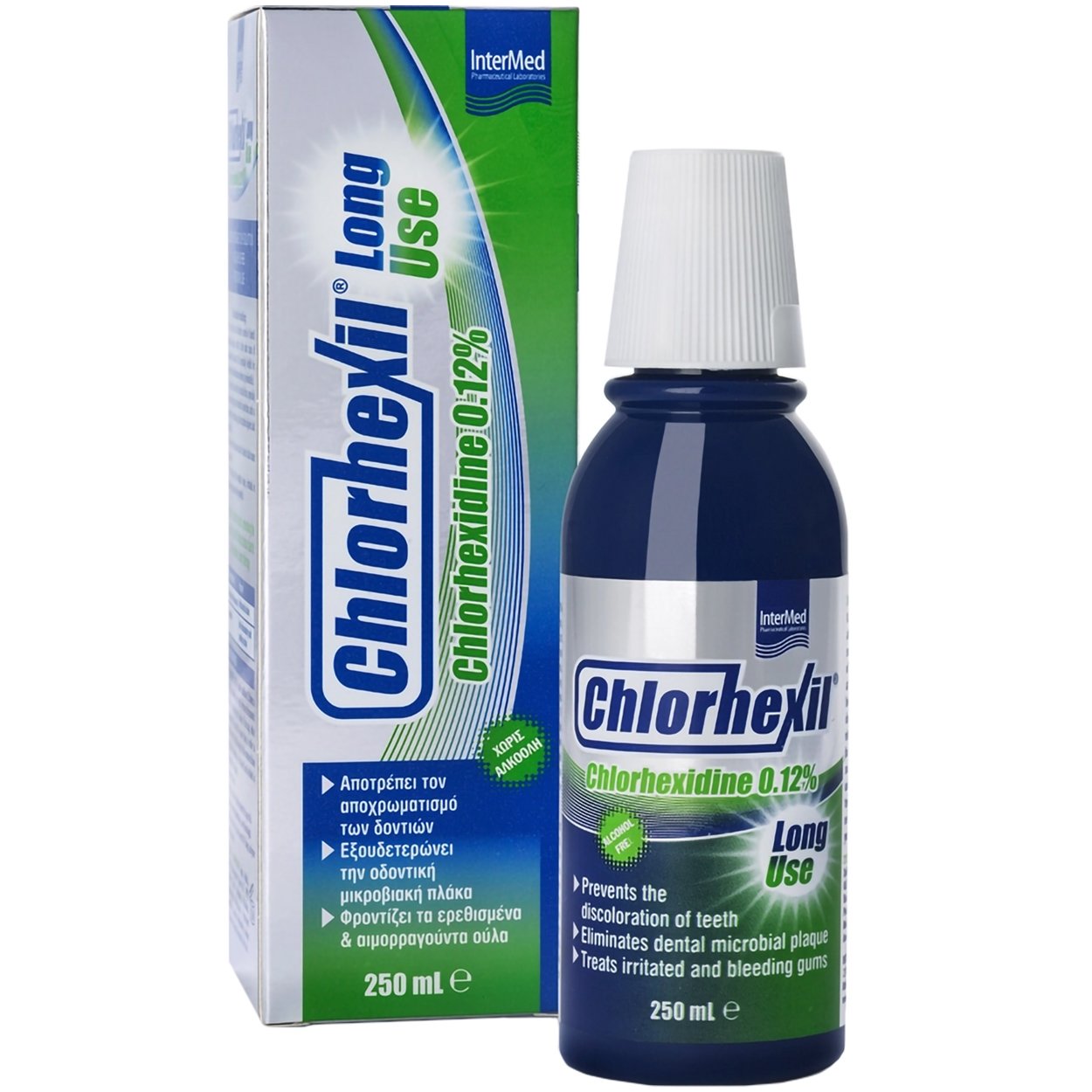 Intermed Chlorhexil 0.12% Mouthwash Long Use Στοματικό Διάλυμα με Αντιμικροβιακή Προστασία 250ml
