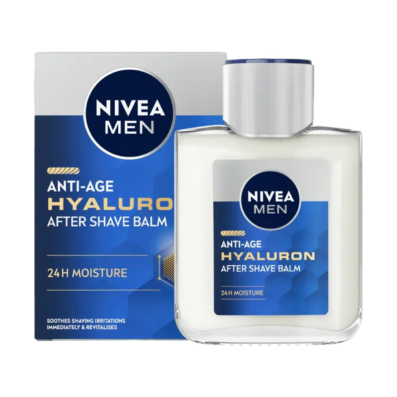 Nivea Men Anti-Age Hyaluron Anti After Shave Balm Ενυδατικό & Καταπραϋντικό Βάλσαμο για Μετά το Ξύρισμα, Κατά των Ρυτίδων & των Ερεθισμών 100ml