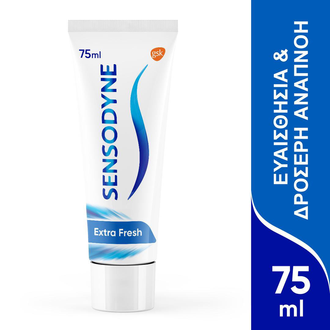 Sensodyne Extra Fresh Gel Οδοντόπαστα με Κλινικά Αποδεδειγμένη Ανακούφιση για τα Ευαίσθητα Δόντια 75ml