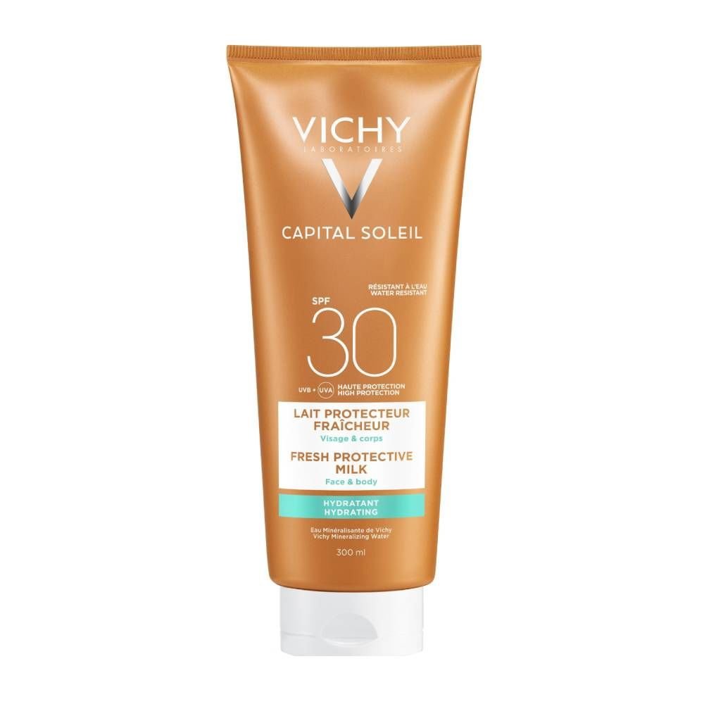 Vichy Capital Soleil Spf30, Αντηλιακό Γαλάκτωμα Προσώπου & Σώματος Υψηλής Προστασίας 300ml