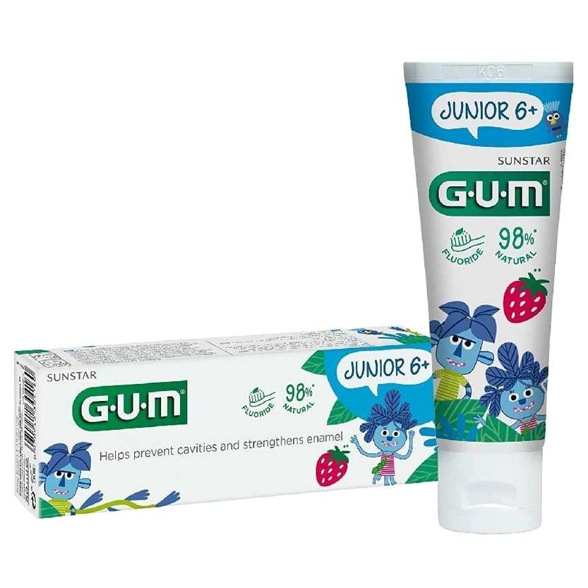 Gum Gum Junior 6+ Toothpaste Strawberry Παιδική Οδοντόκρεμα με Γεύση Φράουλα 50ml