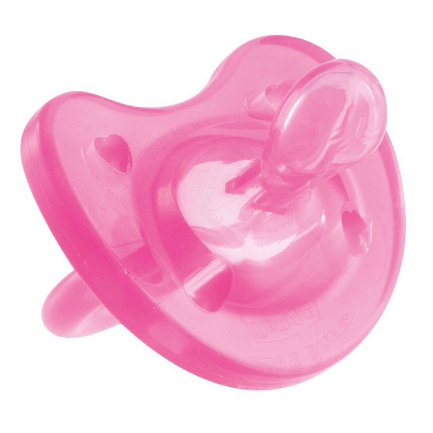 Chicco Πιπίλες Όλο Σιλικόνη Physio Soft Ρόζ – 6-12m